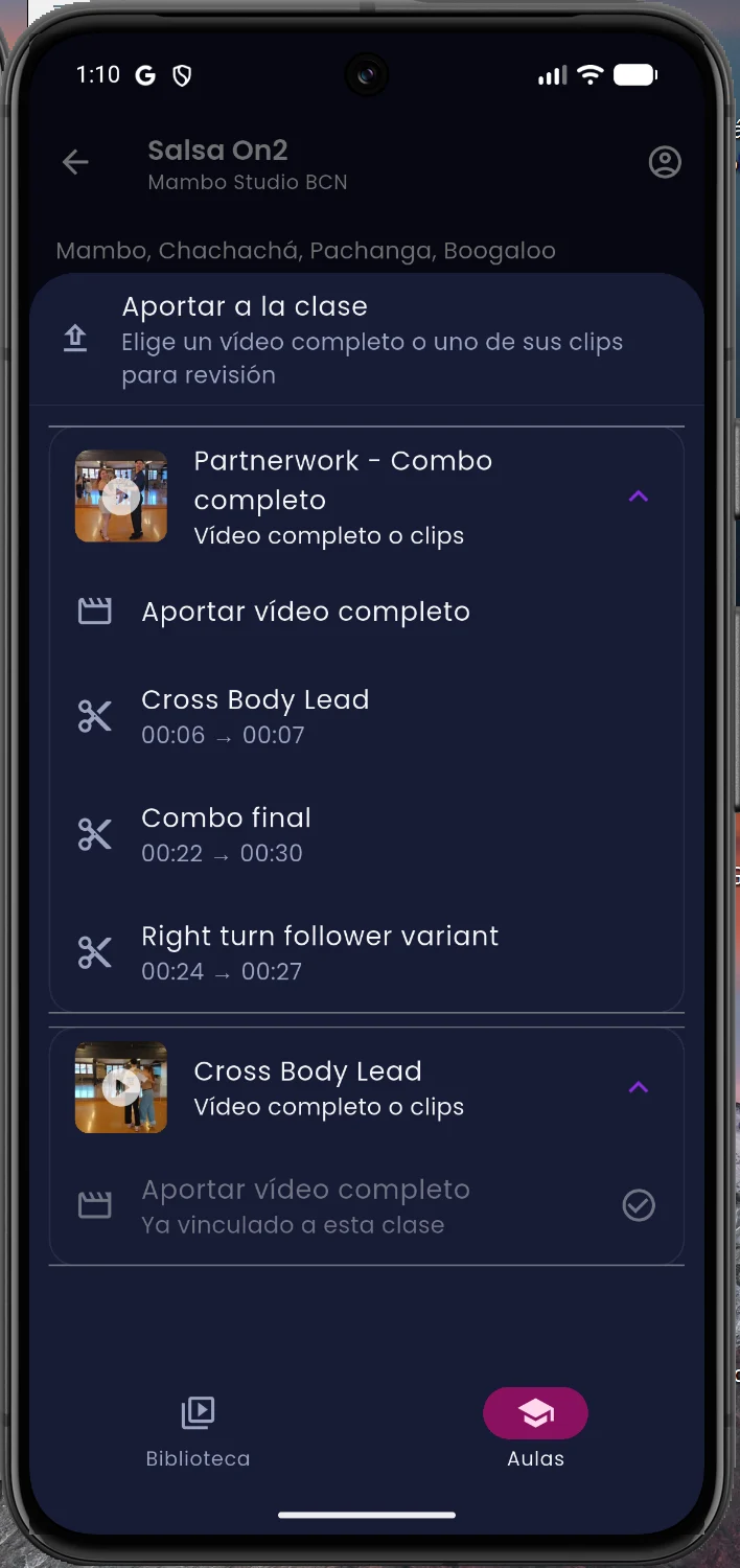 Kadance selector for contributing a full video or one of its clips
